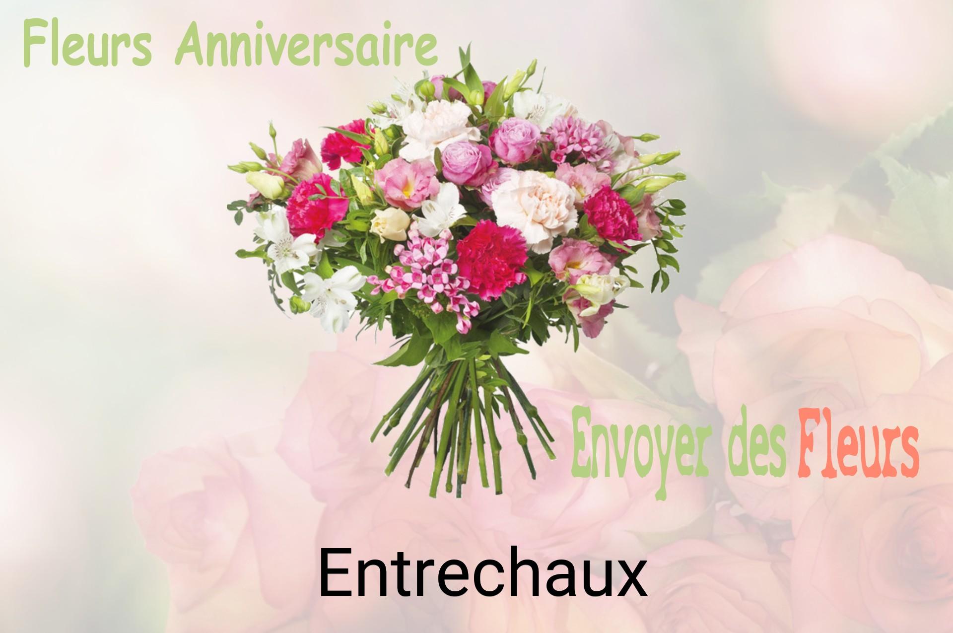 Bouquet de fleurs d’anniversaire livré à Entrechaux
